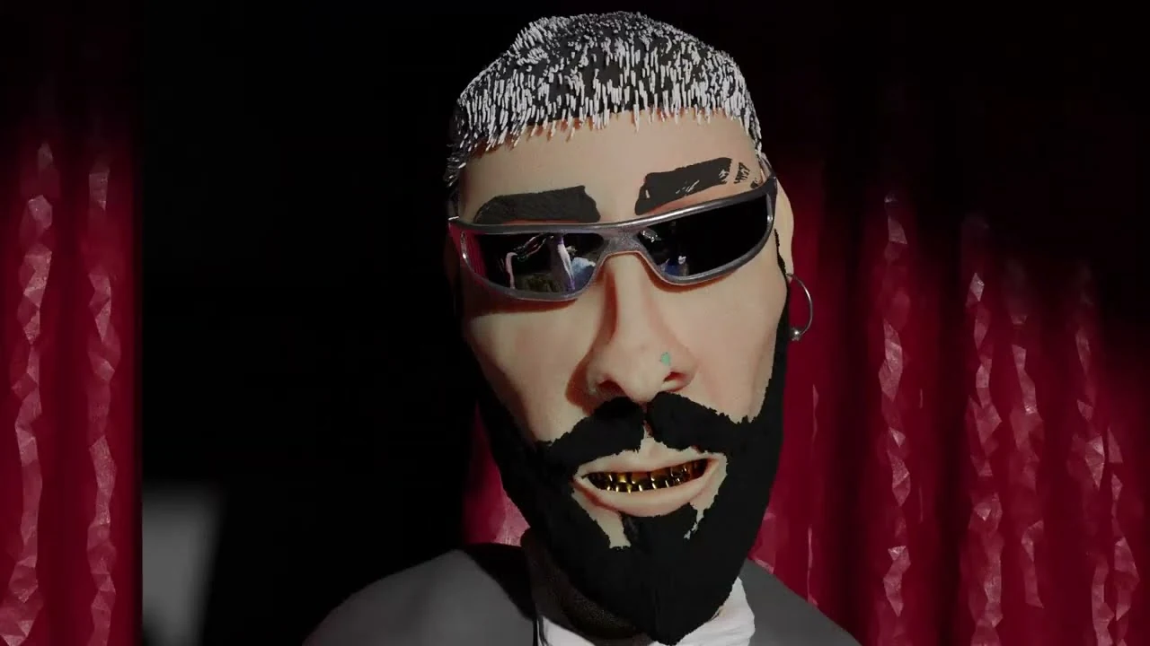 Still from the Afundar music video